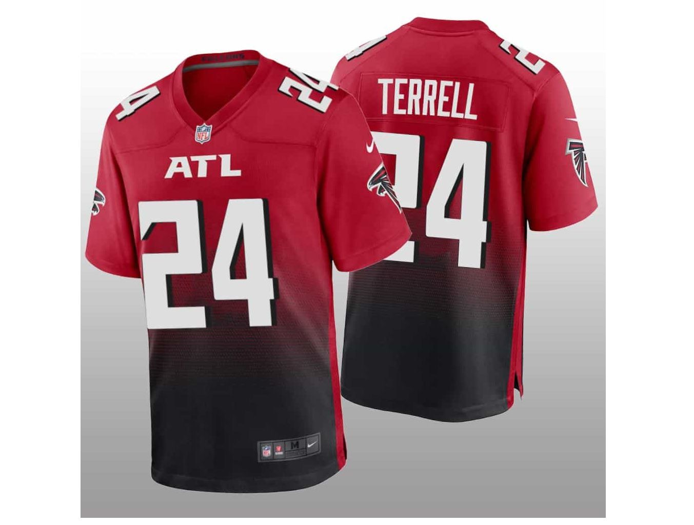 Men Atlanta Falcons #24 AJ Terrell Jr Nike Red Player Game NFL Jersey->atlanta falcons->NFL Jersey